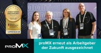 proMX erneut als„Arbeitgeber der Zukunft“ ausgezeichnet