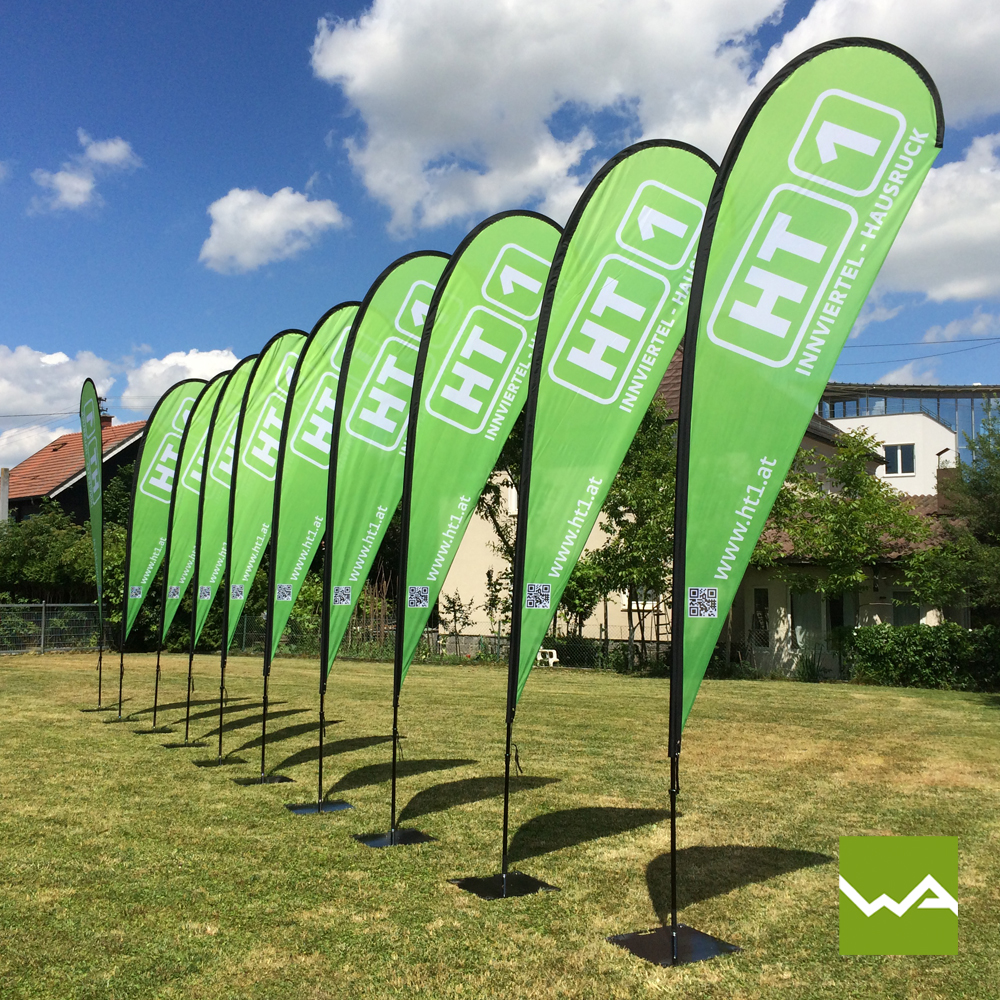 Flexible Werbeträger mit großer Wirkung – Beachflags Flexible Werbeträger mit großer Wirkung – Beachflags