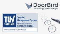 DoorBird/Bird Home Automation GmbH erhält ISO/IEC 27001:2024-Zertifizierung für Informationssicherheit