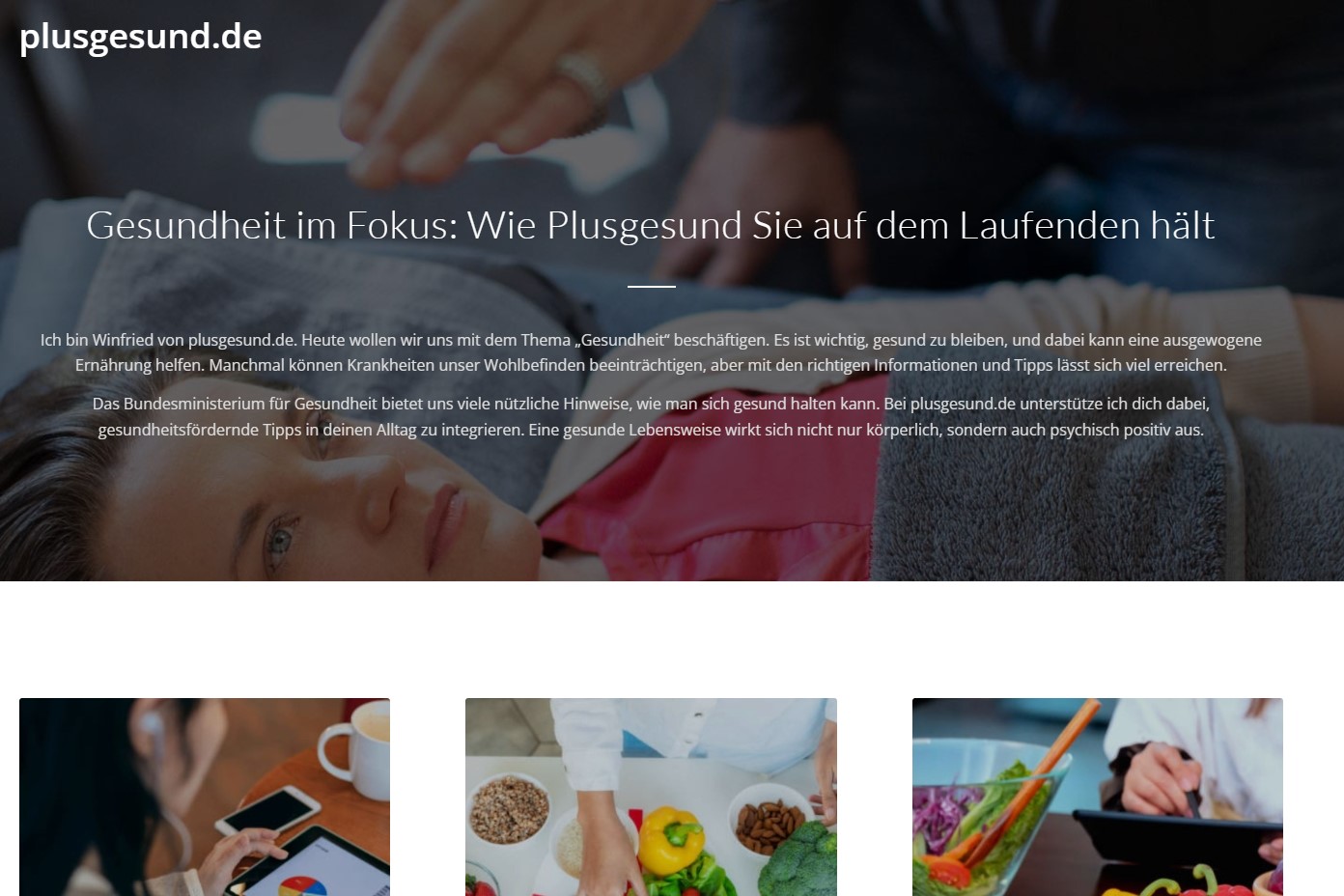 Gesund leben, gesund bleiben: Plusgesund im Porträt