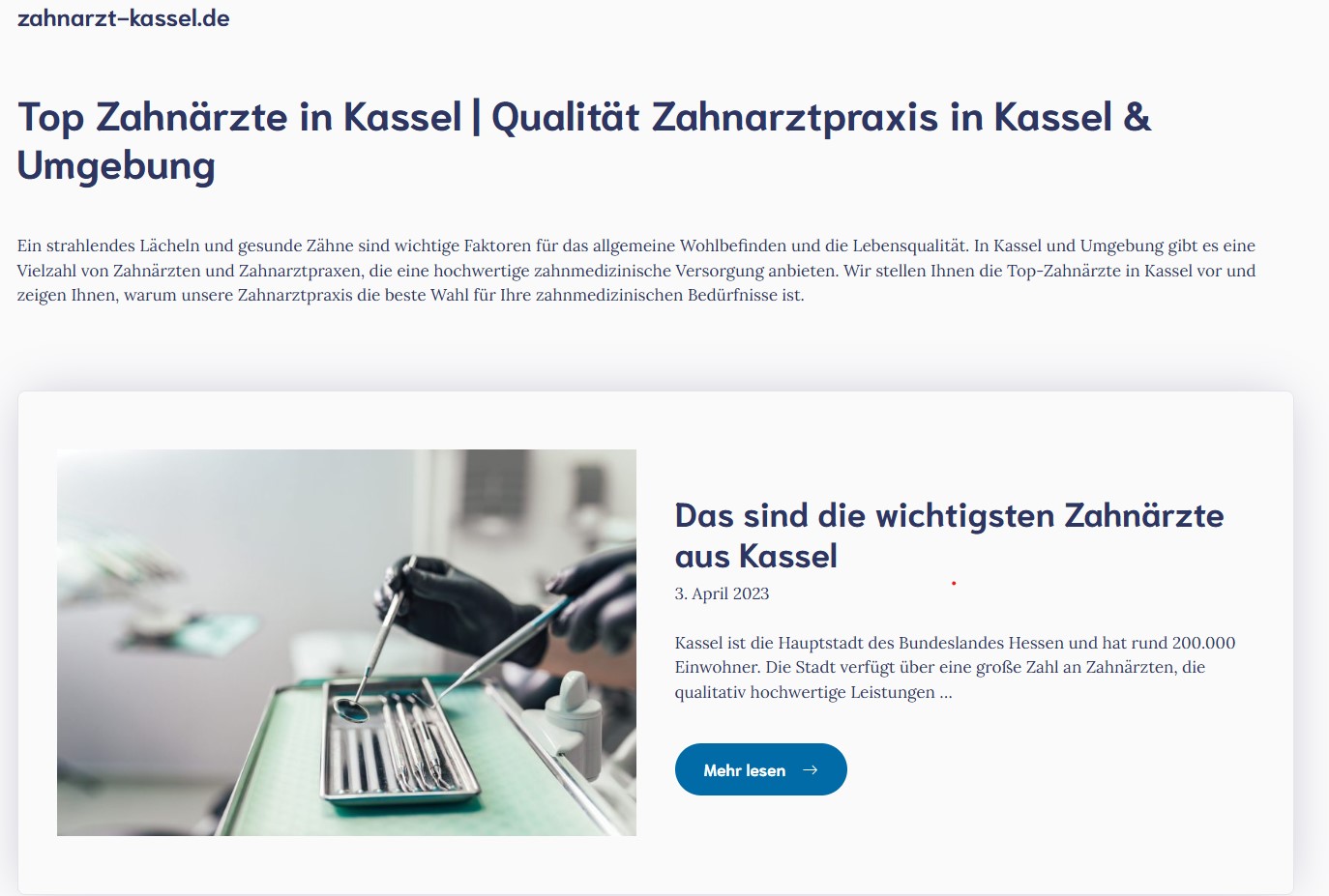 Zahnarzt in Kassel: Zwischen Hightech und Menschlichkeit