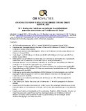 OR Royalties veröffentlicht Ergebnisse für das zweite Quartal 2025