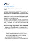 Fortuna gibt Ergebnisse für das zweite Quartal 2025 bekannt