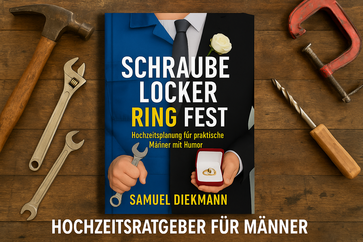 „Schraube locker – Ring fest“ ist das perfekte Geschenk für Bräutigame