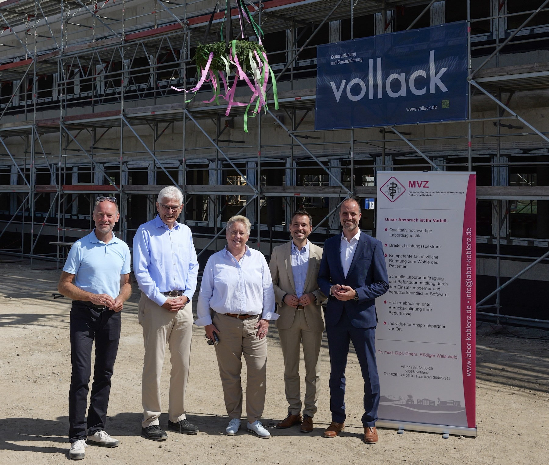 MVZ Labor Koblenz feiert Richtfest