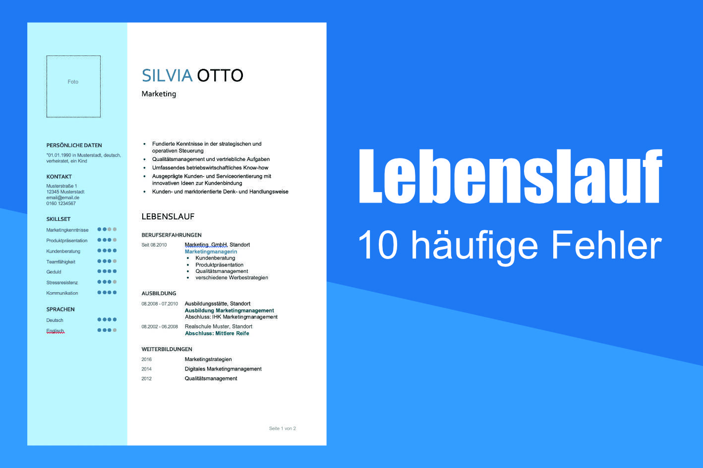 10 häufige Fehler beim Erstellen eines Lebenslaufs und wie sie vermieden werden können