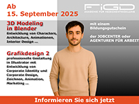 Weiterbildung 3D-Modeling mit Blender: Kreative Fachkompetenz für den digitalen Arbeitsmarkt