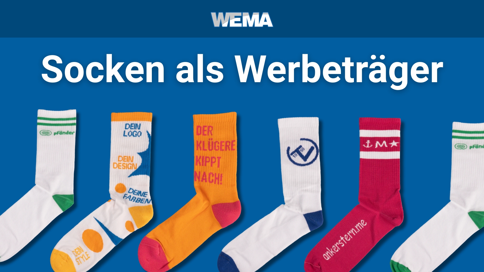Neue Werbeidee mit Stil: Socken als Werbeträger Neue Werbeidee mit Stil: Socken als Werbeträger