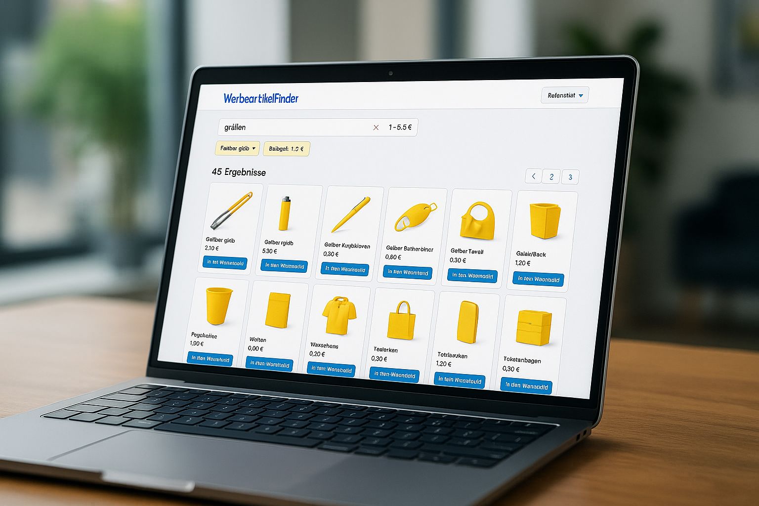 KI assistierter Werbeartikel-Finder, -Berater, -Tippgeber