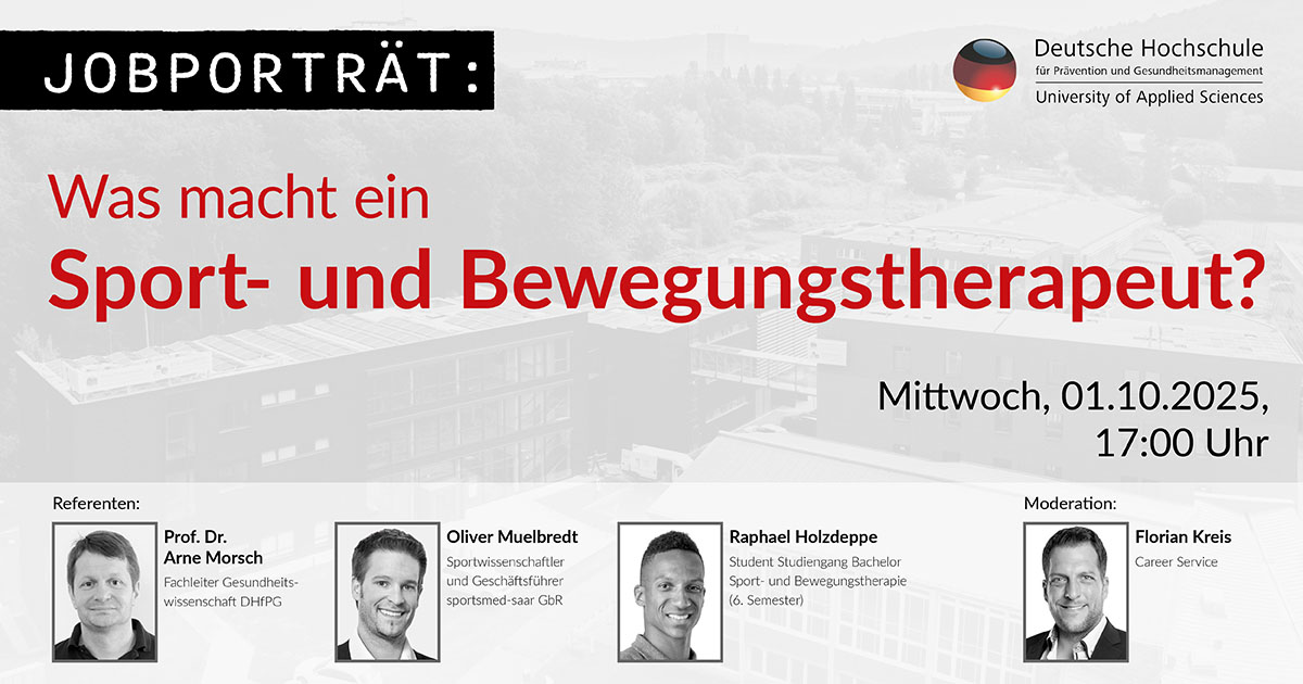 Jobporträt: Sport- und Bewegungstherapeut/in Jobporträt: Sport- und Bewegungstherapeut/in