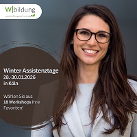 Winter Assistenztage 2026 in Köln – Praxisnahe Weiterbildung und Networking für Assistenz und Office Management