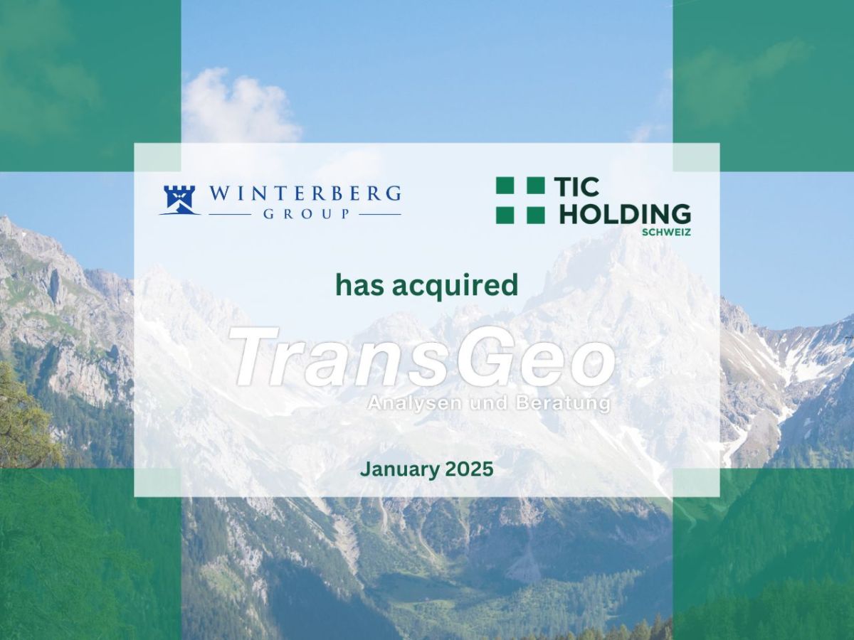 TIC Holding Schweiz / Winterberg erwerben TransGeo AG