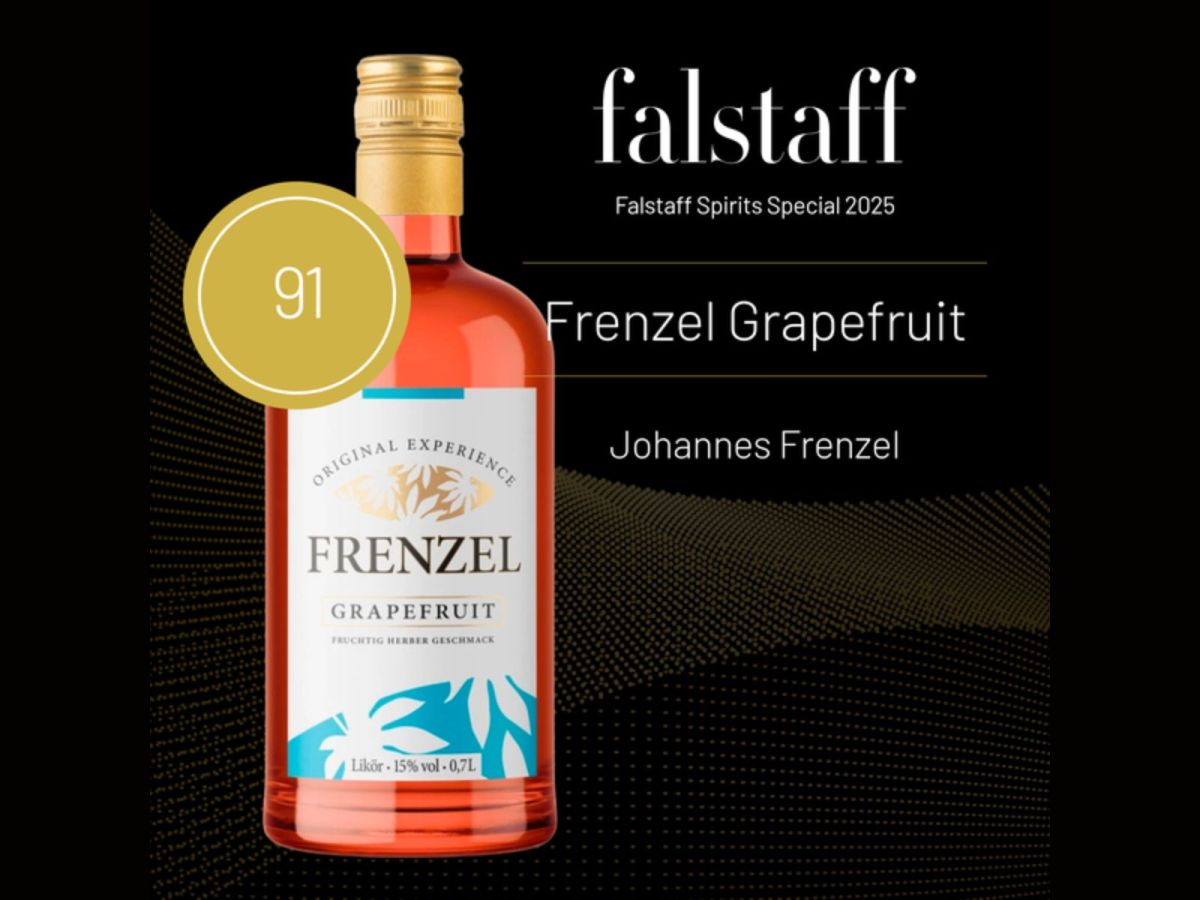 FRENZEL Grapefruit mit 91 Falstaff-Punkten ausgezeichnet FRENZEL Grapefruit mit 91 Falstaff-Punkten ausgezeichnet