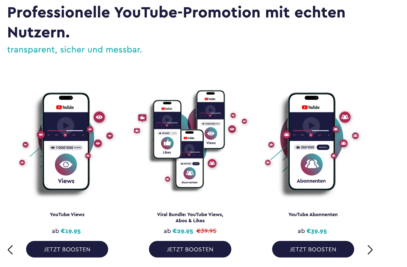YOUBOOST setzt neue Maßstäbe im YouTube-Marketing: „Echte Views“ über offizielle Google Ads für maximale Sichtbarkeit
