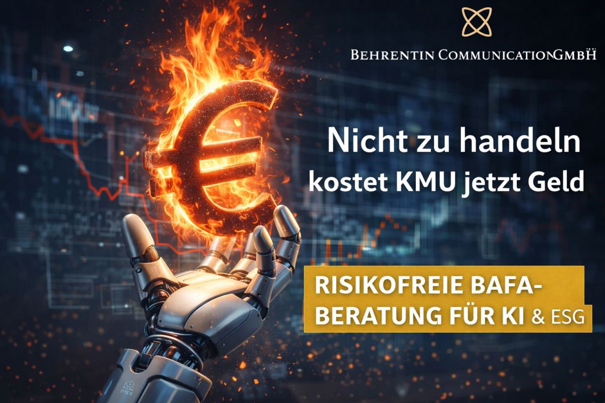 Nicht zu handeln kostet HORECA-Betriebe bereits Geld: BAFA-Förderung schafft Klarheit zu KI und ESG Zeichen