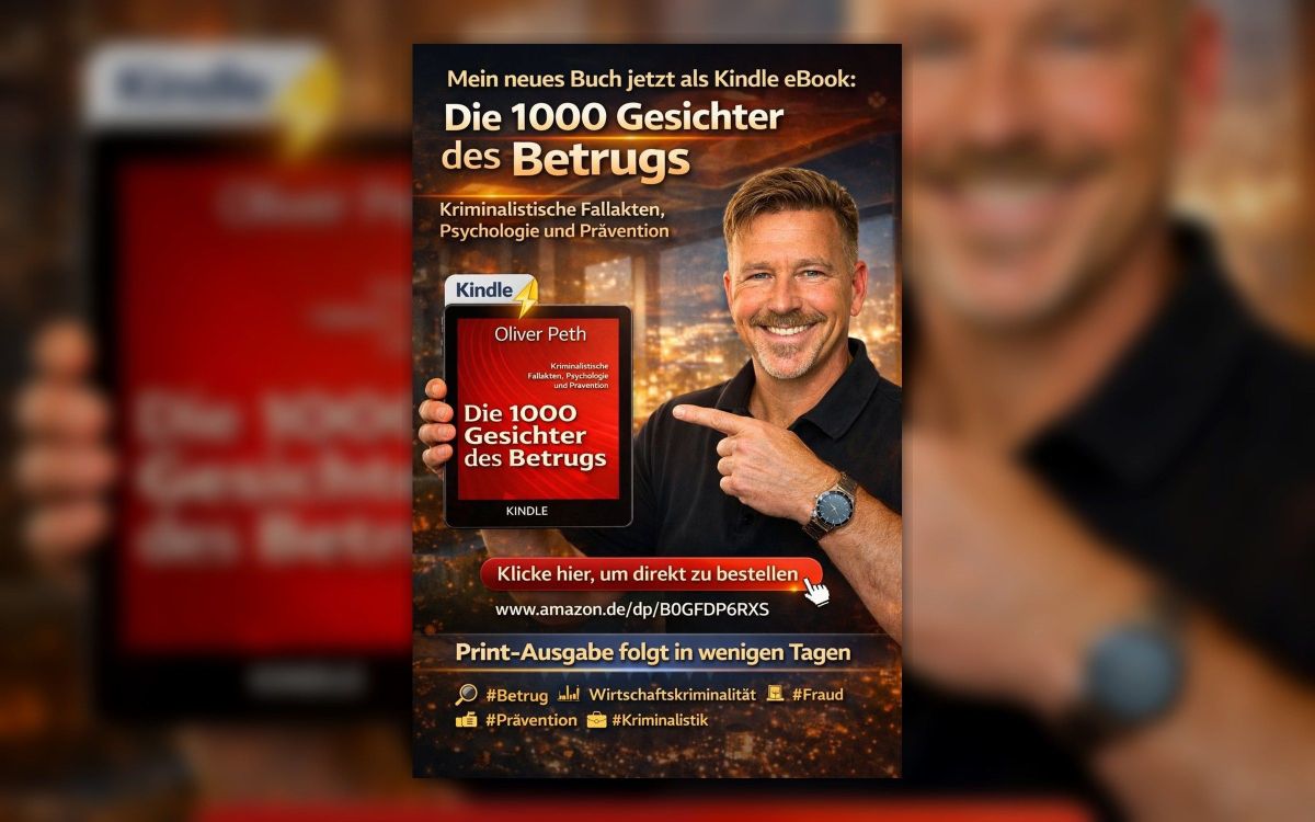 Oliver Peth veröffentlicht „Die 1000 Gesichter des Betrugs“