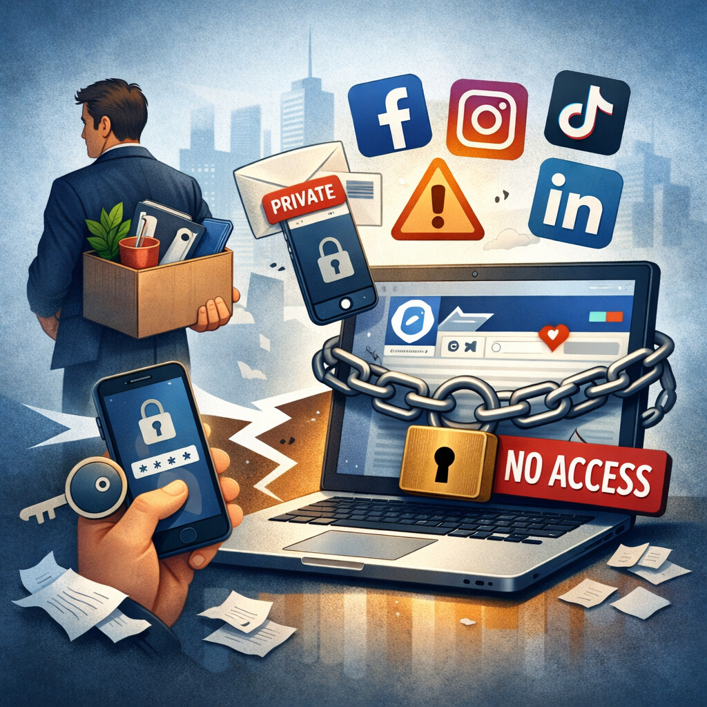 Kontrollverlust nach Kündigung: Warum Unternehmen ihre Social-Media-Accounts oft nicht zurückbekommen