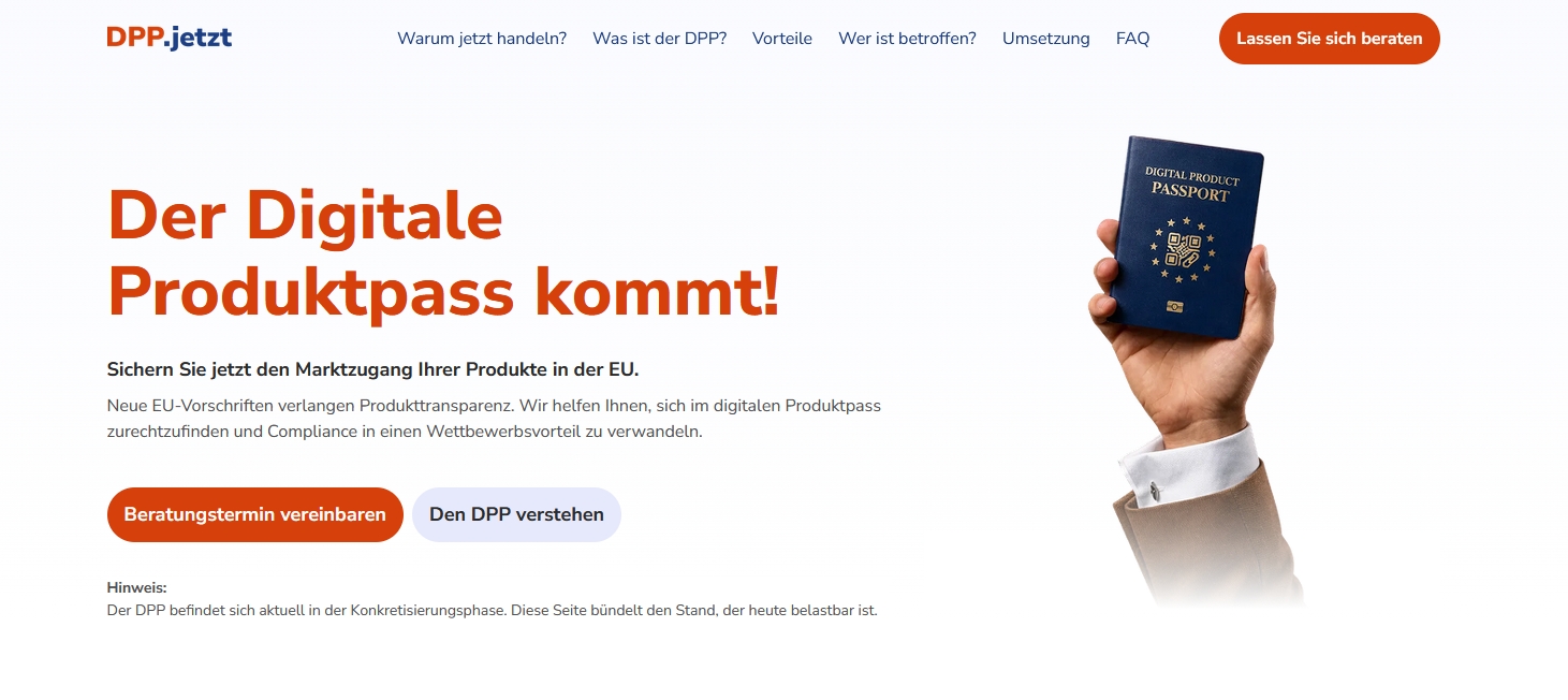 asioso launcht Infoseite zum Digitalen Produktpass (DPP)