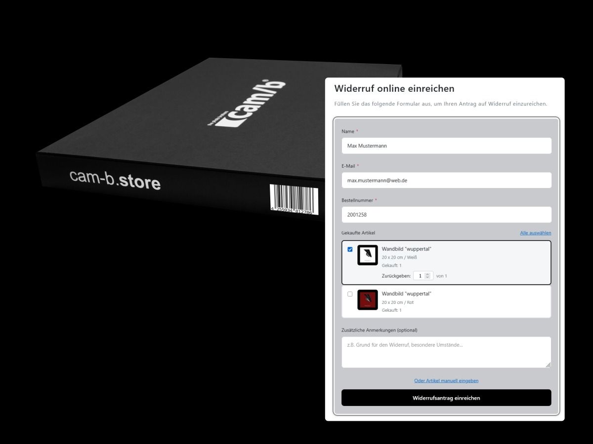 Gesetz erst ab Juni? Das Brand cam/b führt neuen EU-Widerrufsbutton Monate vor der Pflicht ein