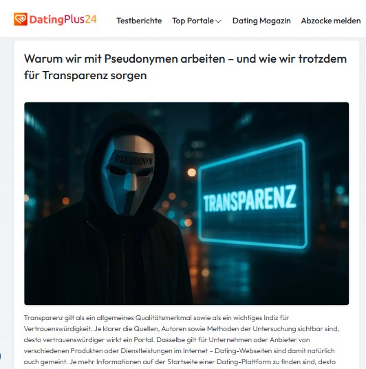 Warum Transparenz beim Online-Dating immer wichtiger wird – DatingPlus24 im Blick