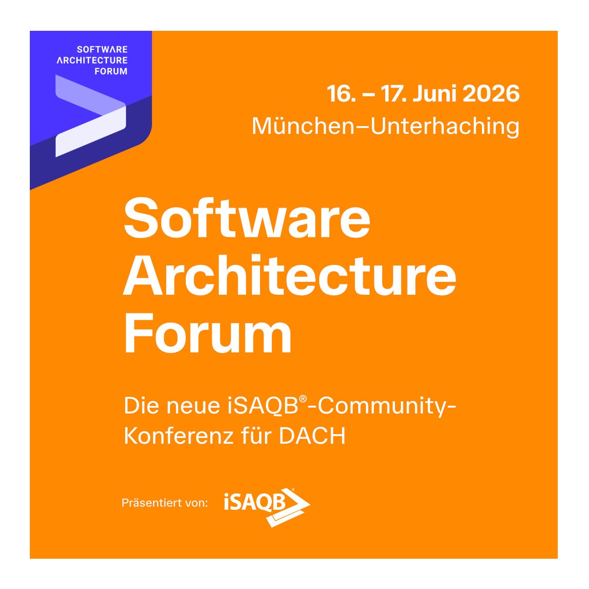 iSAQB startet neue Community-Konferenz für Softwarearchitektur: Software Architecture Forum 2026