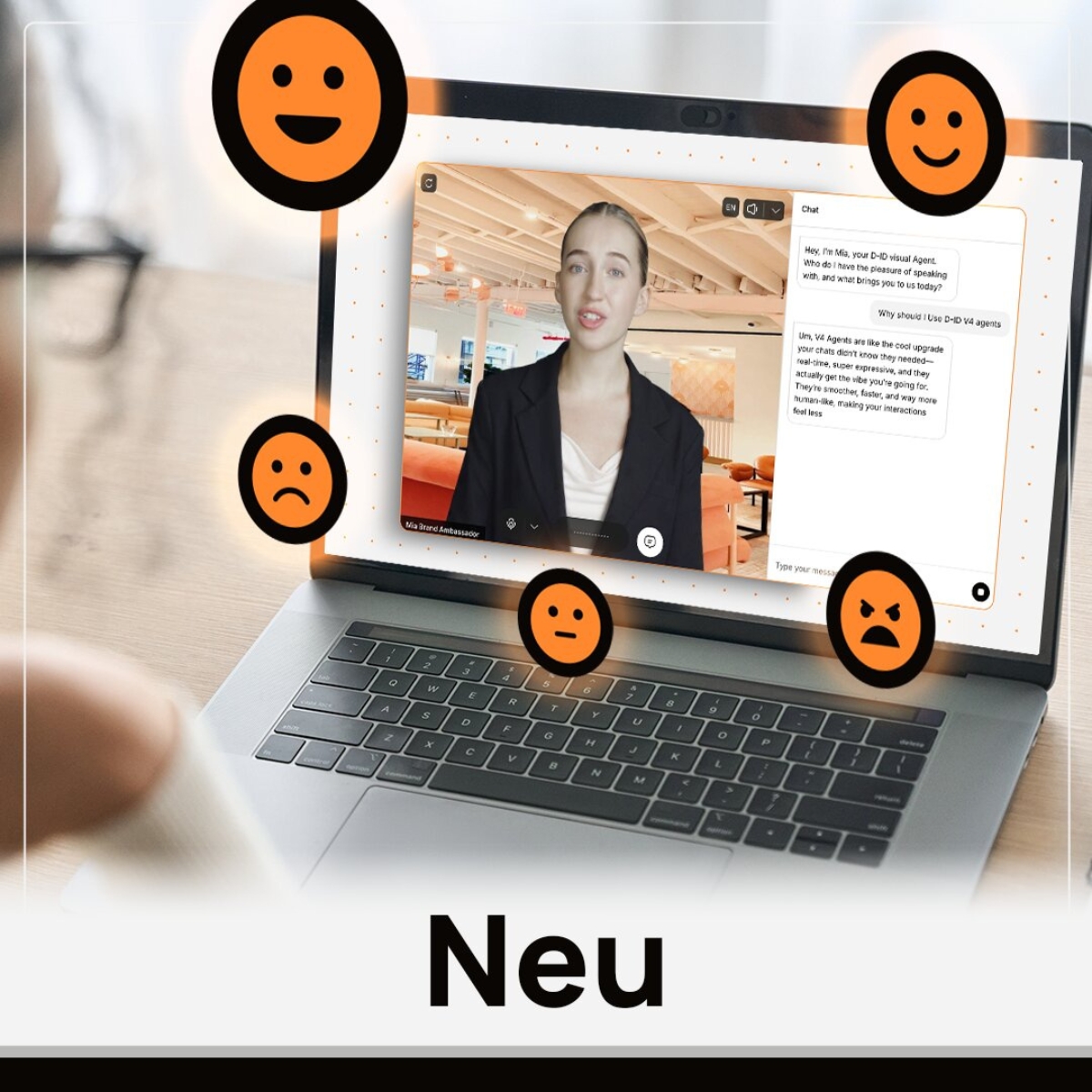 D-ID stellt V4 Expressive Visual Agents vor