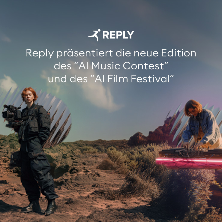 Reply präsentiert die diesjährige Edition des Reply AI Music Contest und des Reply AI Film Festival unter dem Motto „Imaginatio Nova“