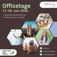 Officetage 2026 München: Weiterbildung für Assistenz und Office Management mit KI, Microsoft 365 und Zukunftskompetenzen