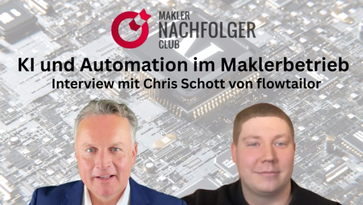 KI und Automatisierung im Maklerbetrieb – Interview mit FlowTailor