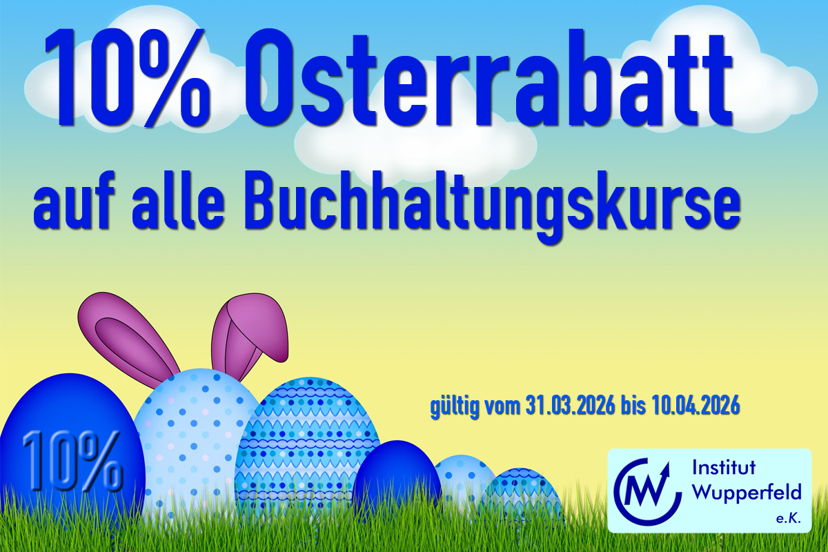 Buchhaltung professionell lernen – mit 10 % Osterrabatt
