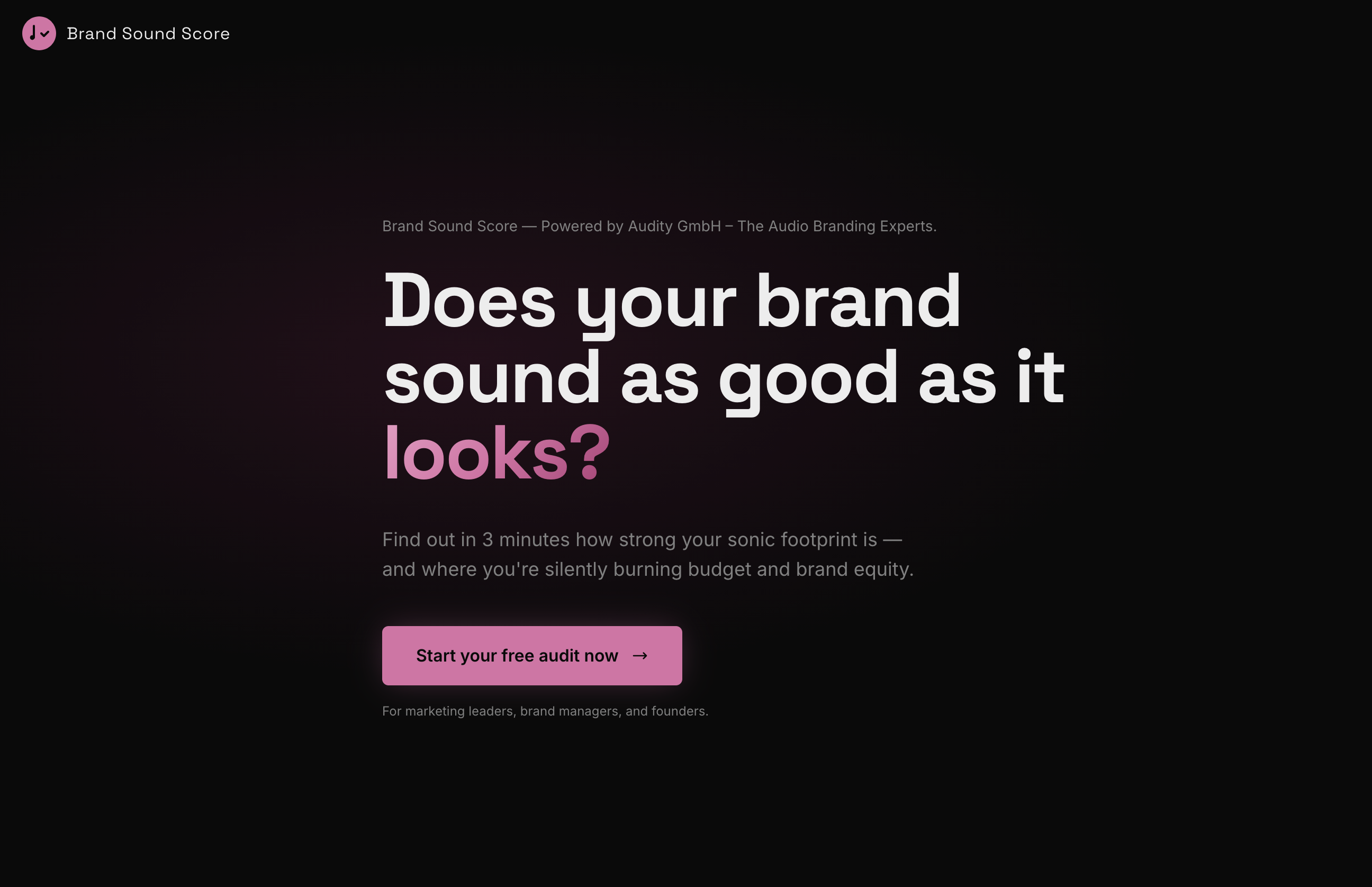 Audity GmbH launcht den „Brand Sound Score“ zur Analyse der akustischen Identität