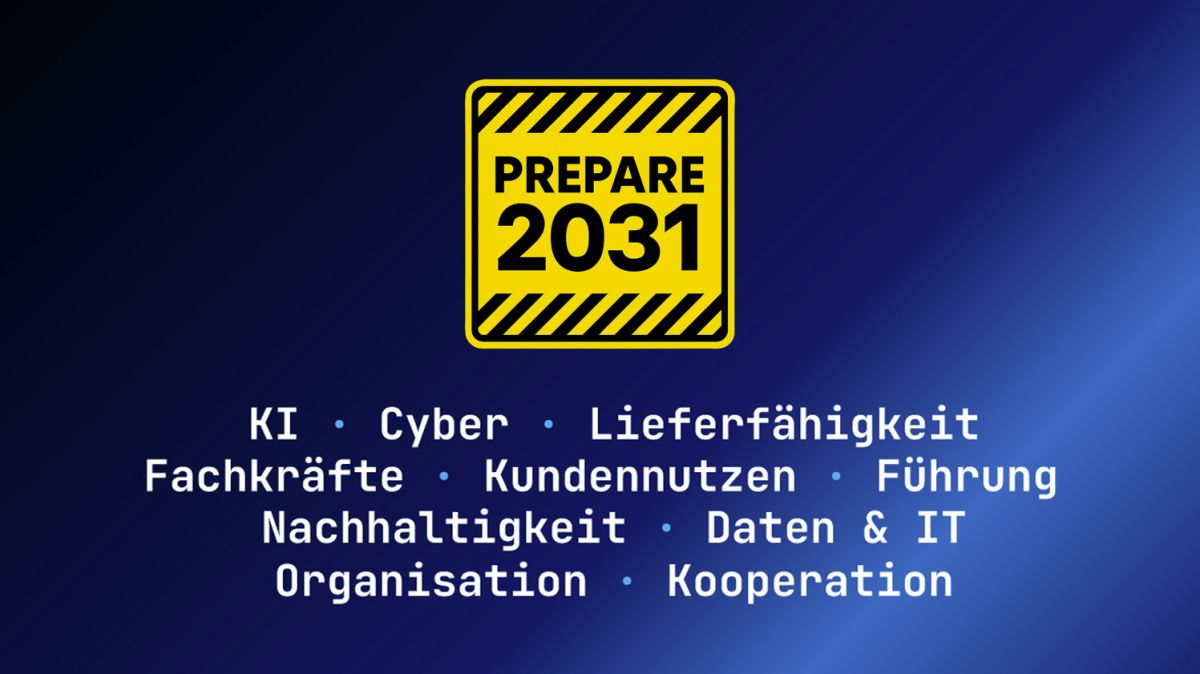 PREPARE 2031: Zehn äußere Druckpunkte. Zehn StartLabs. Ein klarer Kurs.
