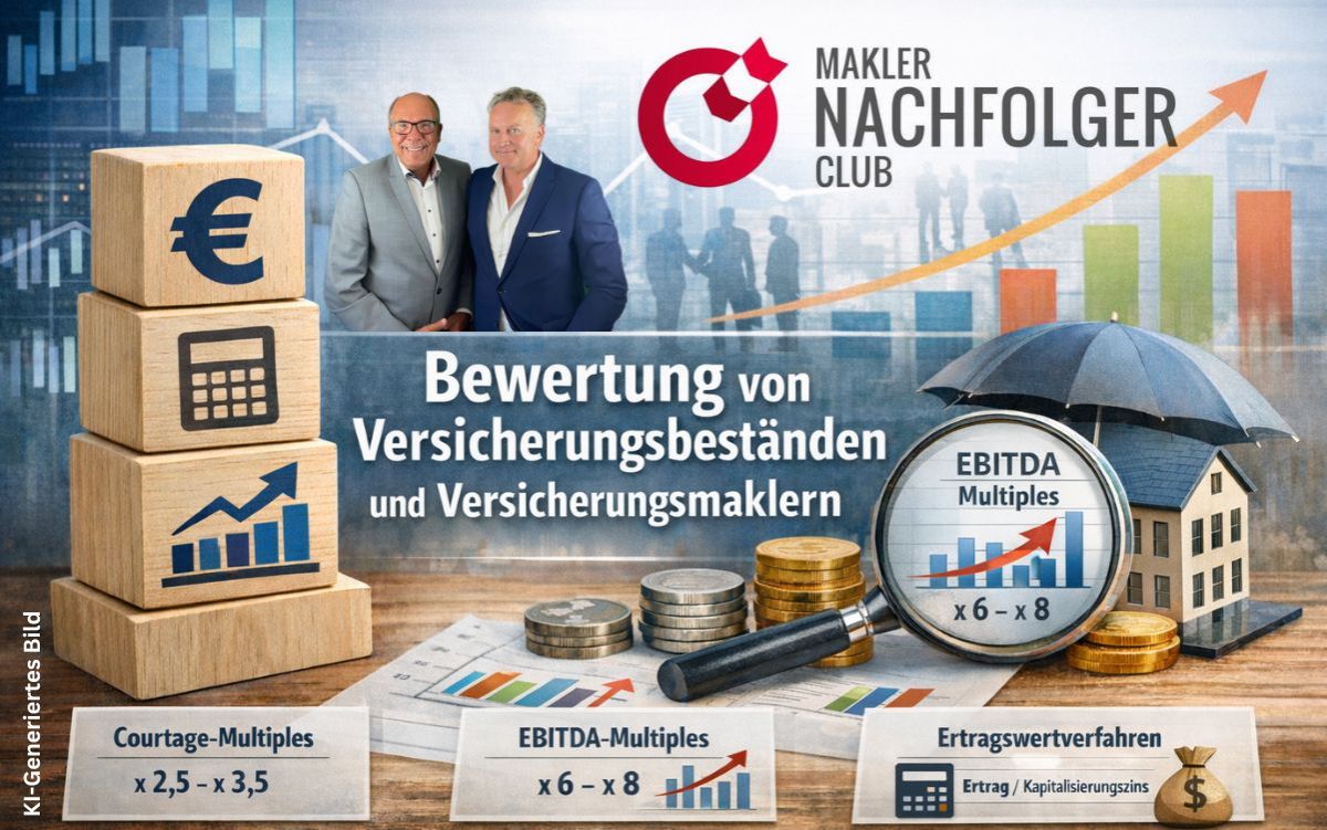 Preisentwicklung bei Versicherungsbeständen und Maklerunternehmen