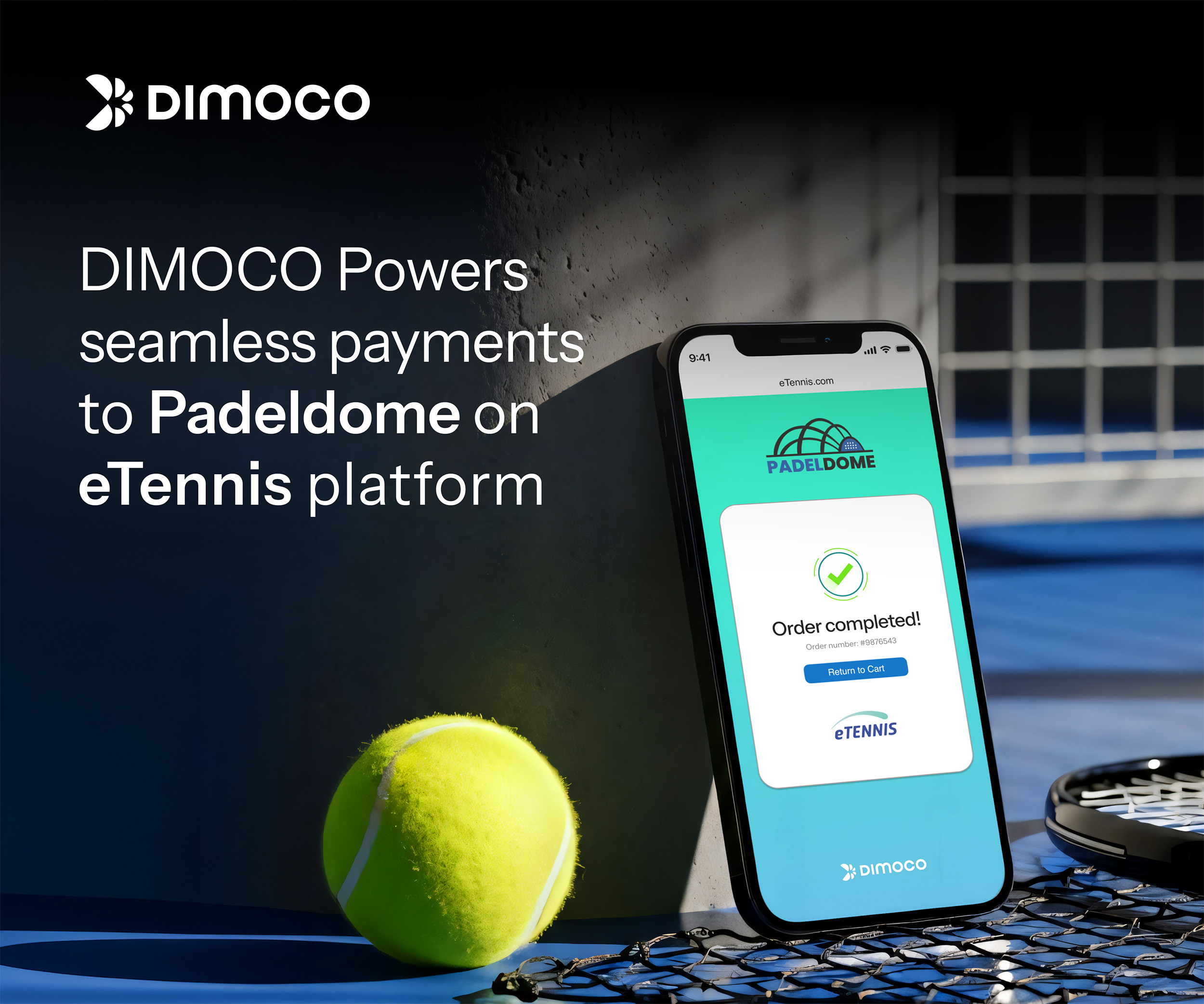 DIMOCO bietet Zahlen für Padeldome via eTennis-Plattform