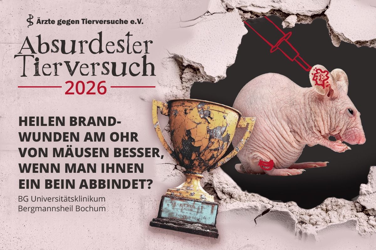Bochum gewinnt den Negativpreis „Absurdester Tierversuch 2026“