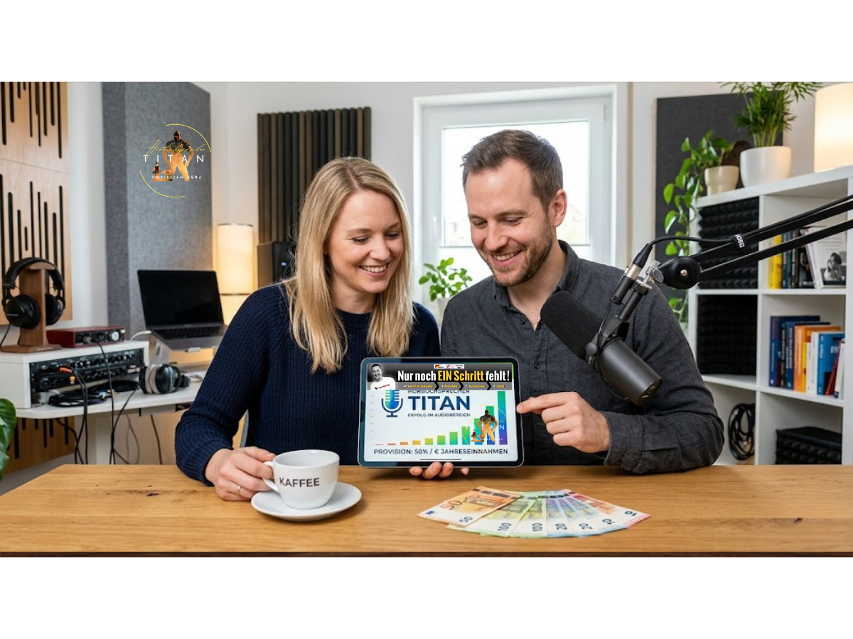 Christian Gera lädt zum Geld verdienen im Hörbuchsprecher Titan Affiliate Programm ein