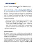 Gold Royalty meldet Rekordumsatz und -Cashflow im ersten Quartal 2026