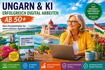 Digital arbeiten in Ungarn ab 50: Neuer KI-Praxisleitfaden unterstützt den beruflichen Neustart im Ausland Digital arbeiten in Ungarn ab 50: Neuer KI-Praxisleitfaden unterstützt den beruflichen Neustart im Ausland