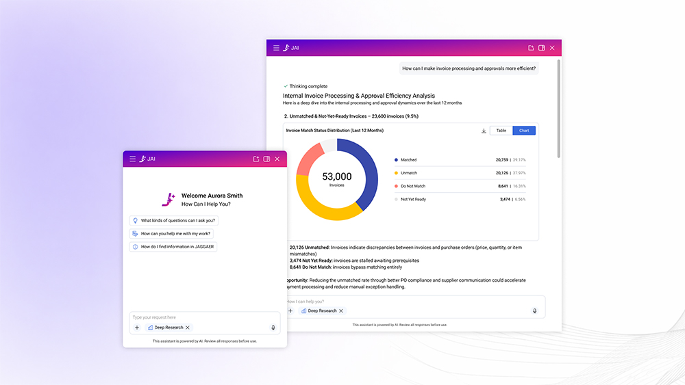 JAGGAER stellt JAI vor, den KI-Assistenten für einen smarten Einkauf JAGGAER stellt JAI vor, den KI-Assistenten für einen smarten Einkauf