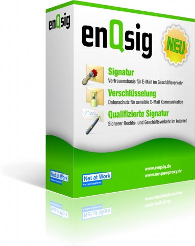 Verschlüsselung und Signatur mit enQsig: Net at Work und secrypt werden Partner