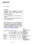 KYOCERA gibt konsolidierte Finanz-ergebnisse für das erste Quartal zum 30. Juni 2010 bekannt