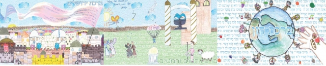 Neugestaltung der Mensa in der I. E. Lichtigfeld-Schule – Digitaldruckerei koe48 druckt Banner mit Tischgebet und Kinderzeichnungen