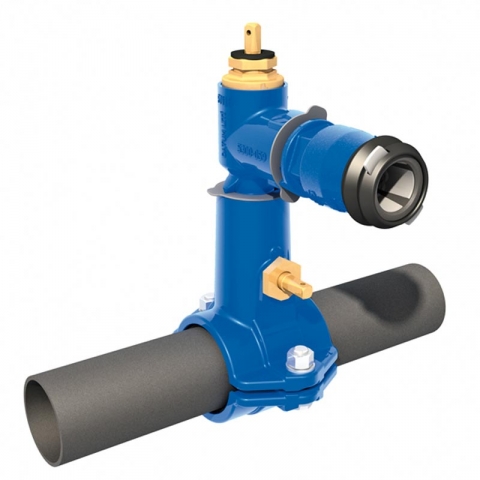 VAG TERRA®lock Anbohrarmatur mit patentiertem Steckfitting