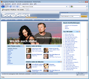 Lobpreislieder und Kirchenlieder Download auf SongSelect-Webseite kostenlos testen