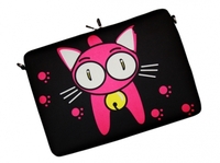 Wenn pinke Katzen unter grünen Palmwedeln Kassette hören: DIGITTRADE jetzt mit buntem Notebook-Taschen-Mix bei otto.de