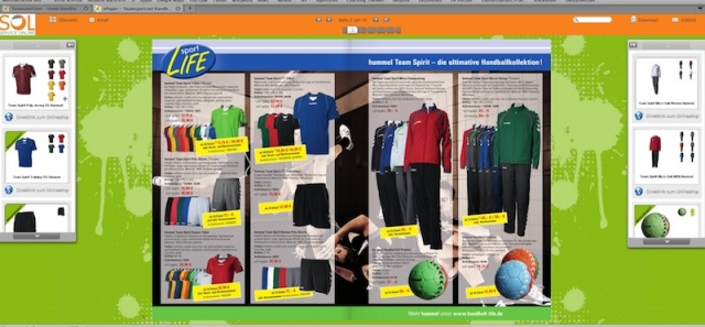 SOL.Service Online optimiert Online-Verkauf von Teamsport.net mit interaktivem E-Katalog