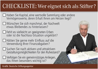 Wer eignet sich als Stifter?