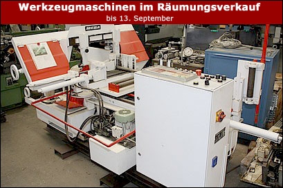 Gebrauchtmaschinen im Räumungsverkauf