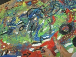 Sommerakademie mit rumänischen Kunststudenten in München-Gauting