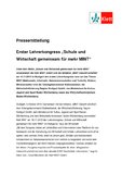 Erster Lehrerkongress?Schule und Wirtschaft gemeinsam für mehr MINT?